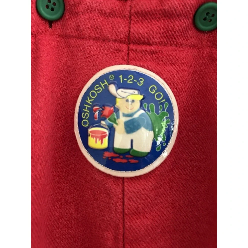 Vintage 80s/90s Oshkosh B'gosh 1-2-3 Go Overalls Size 12 Months USA
